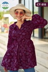 Shasvati By Chansi Trendz Rayon Floral Printed Western Top Collection Wholesale Online